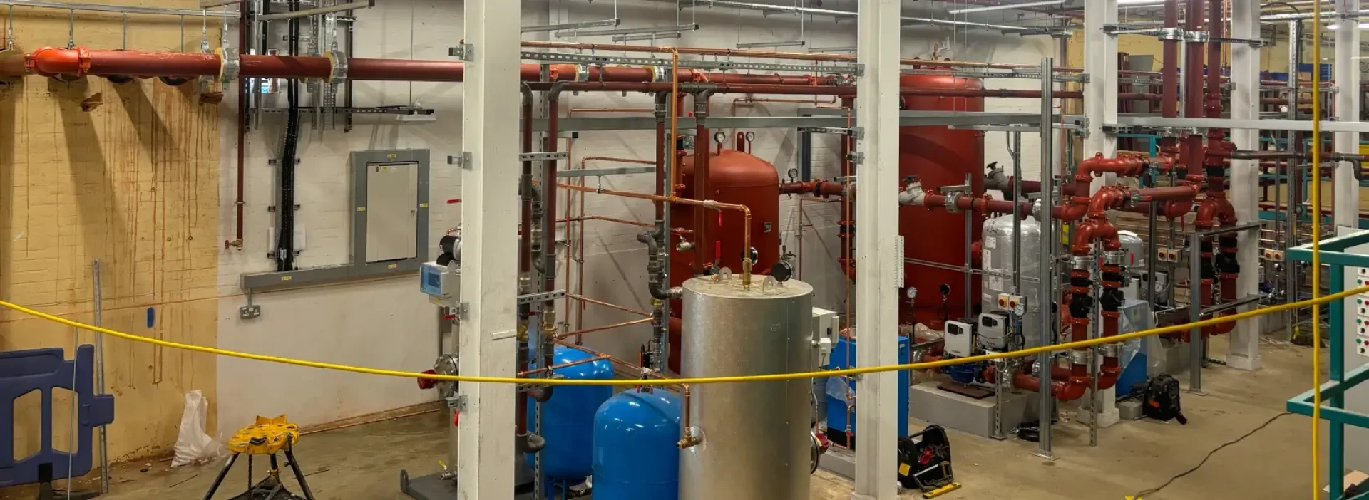 An industrial plant room.